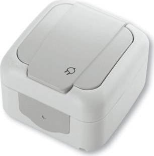 Palmiye Sıva Üstü Topraklı Priz 90555508