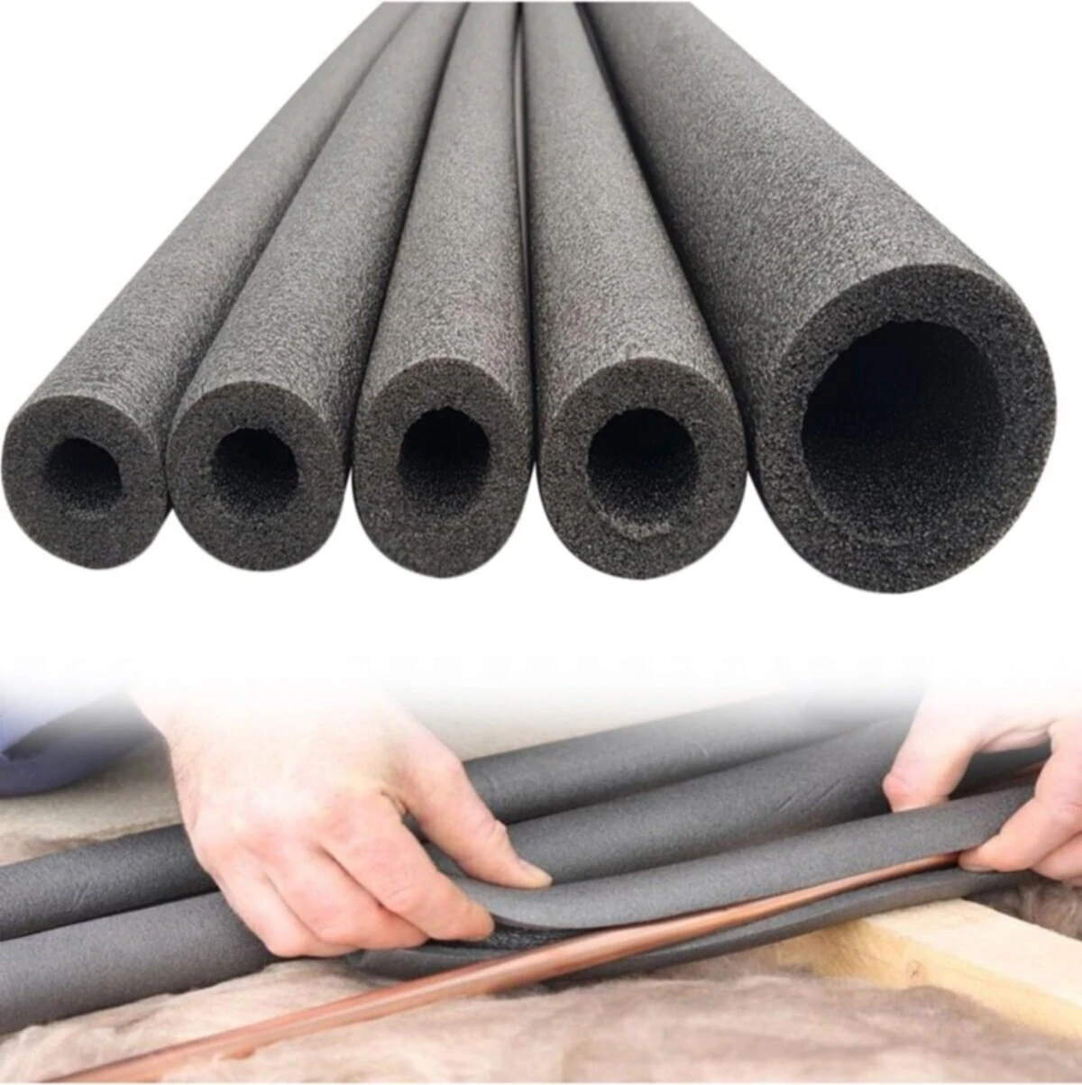 22/10 mm Polietilen Izole Boru 2 Metre 6 Adet