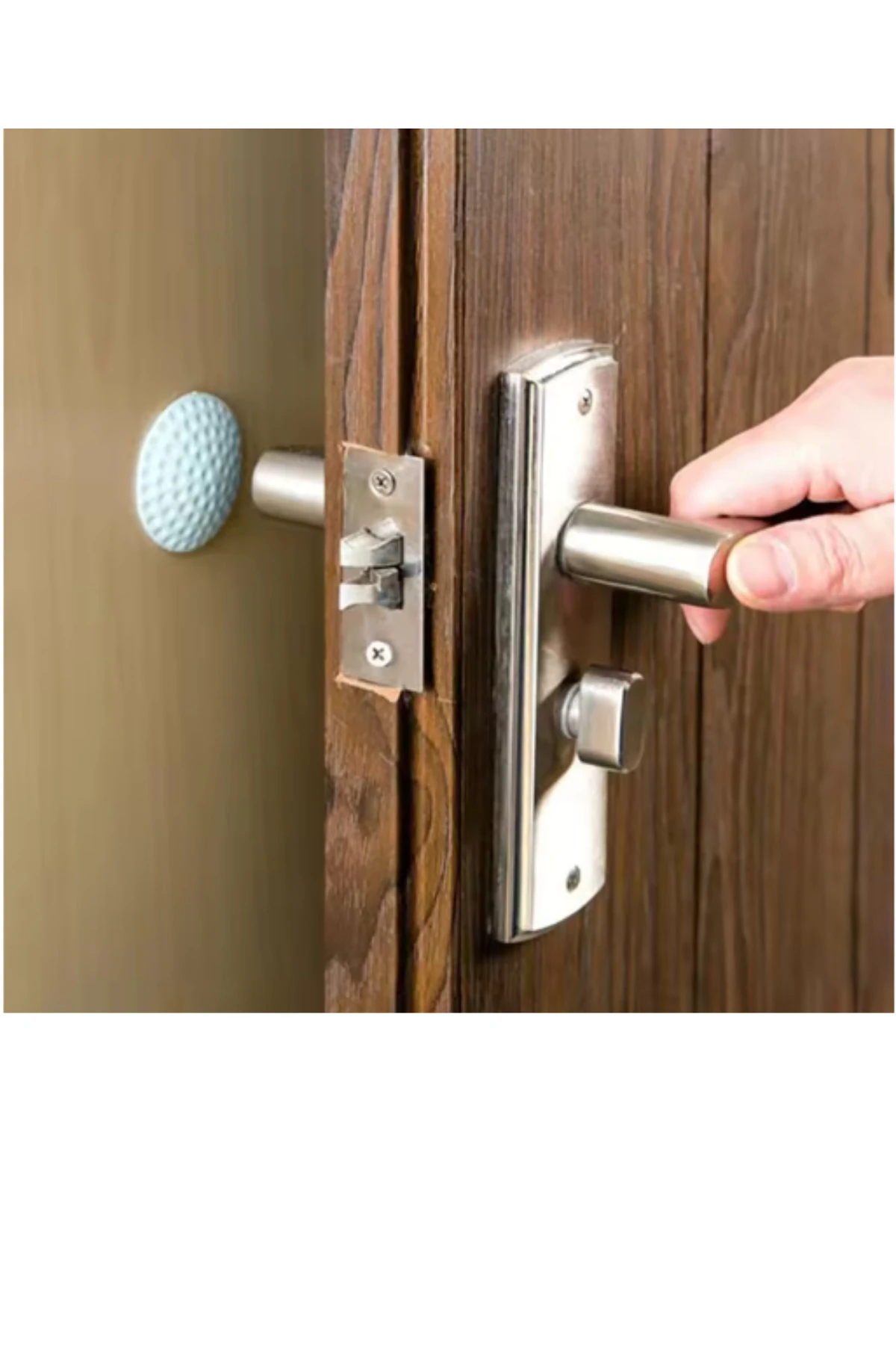 4 Adet Kendinden Yapışkanlı Çok Amaçlı Kapı Mobilya Arkası Duvar Koruyucu Silikon Tampon