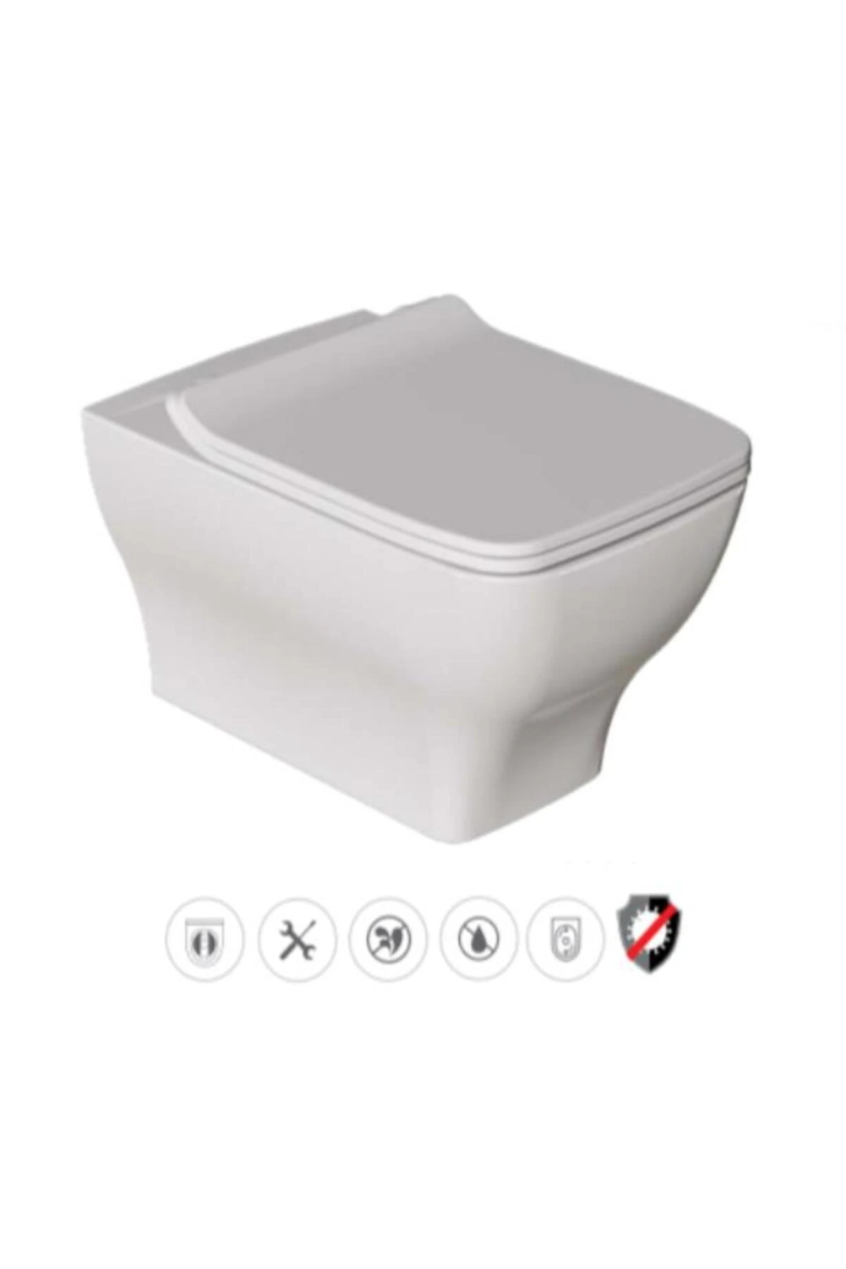 Gömme Rezervuar Seti Ve Dura Asma Klozet Pedra Ve Yavaş Kapak