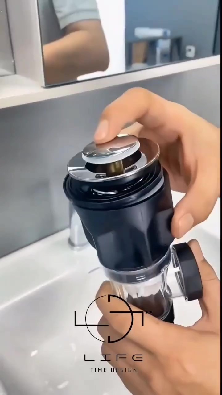 Lüks Pop-up Lavabo Eviye Gider Sifonu Basmalı Taslı Körüklüdür