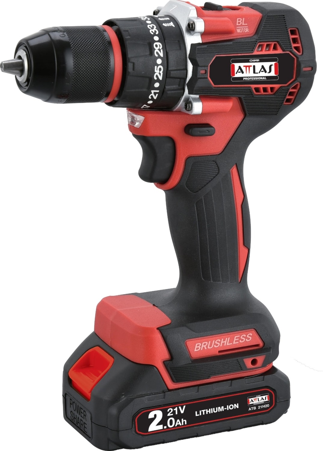Atb 21 BLPD-202C 21V 2x2.0 Ah Çift Akülü Kömürsüz Darbeli Matkap - A0104075