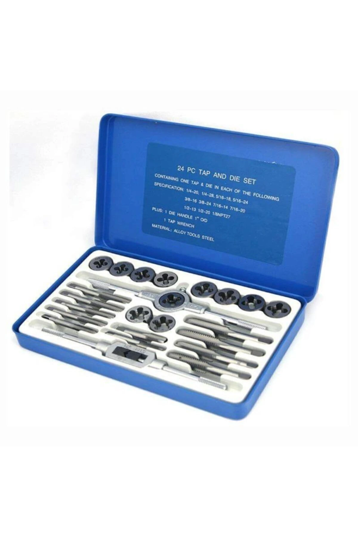 Nt Ntkt02 Kılavuz Pafta Seti Yiv Diş Açma Takımı Metrik Set 24 Parça