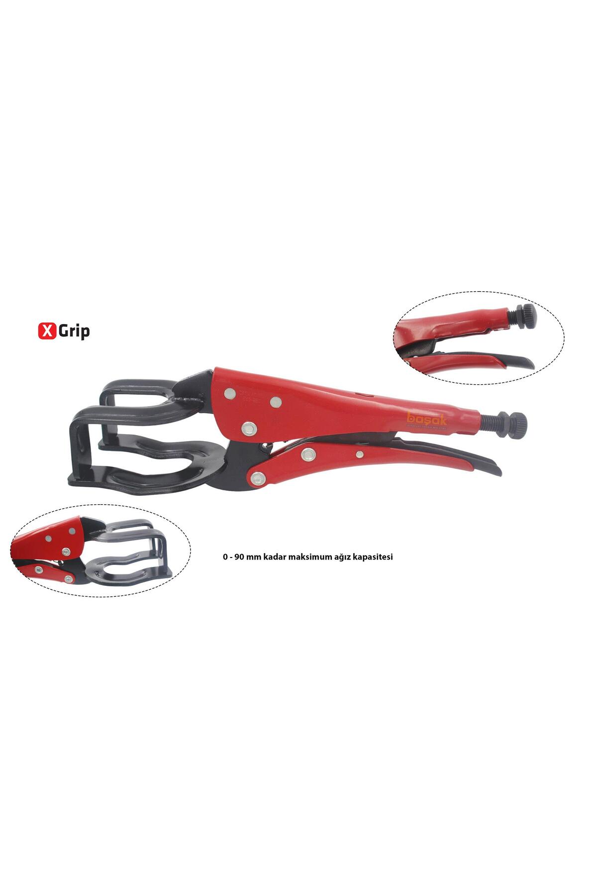280 Mm X-grip U Ağız Kaynakçı Ayarlı Pensesi E53-280-2
