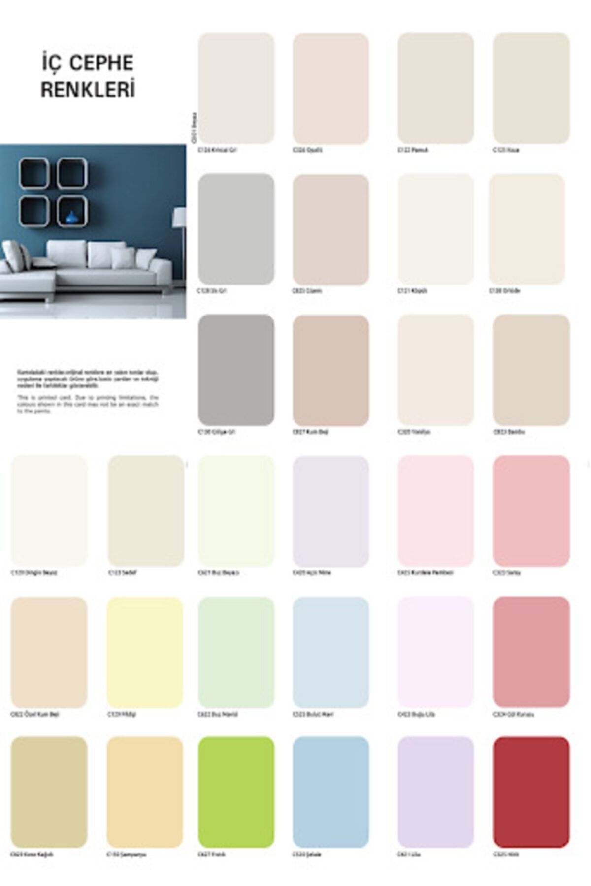 Besyildiz Plastik Iç Cephe Duvar Boyası 20 Kg/10 Kg/3,5kg Kumsal Rengi