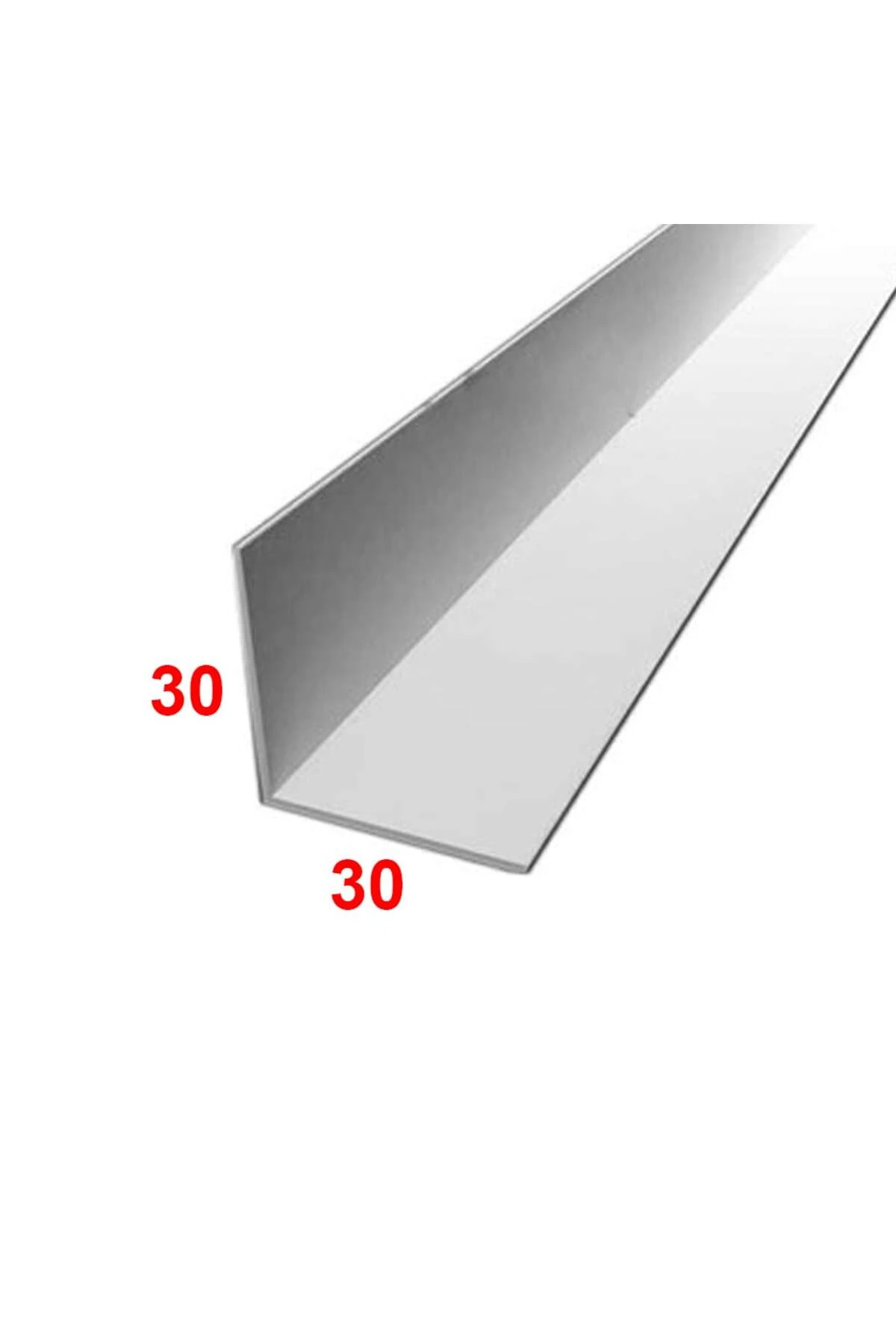 Kalite- Alüminyum Köşebent L Profil Köşe Profili 30x30 Mm 90 Cm