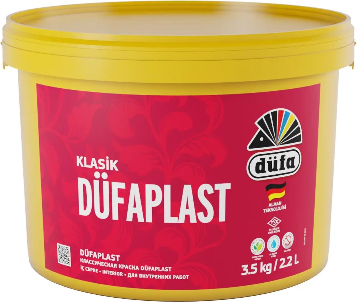 Klasik plast İç Cephe Duvar Boyası 1001 Beyaz 2.2 l