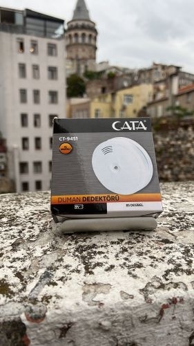 Kablosuz Beyaz Duman Dedektörü - Pilli Yangın Alarm Sensörü, Plastik Gövde ile Güvenliğinizi Artırın