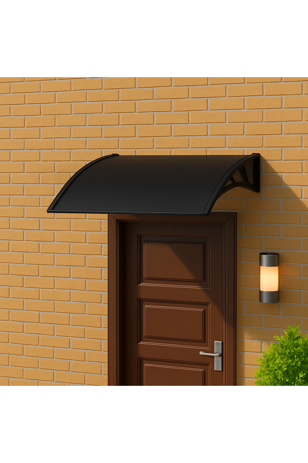 COSMOS Kapı Pencere Üstü Pratik Sundurma 105x120 - Siyah