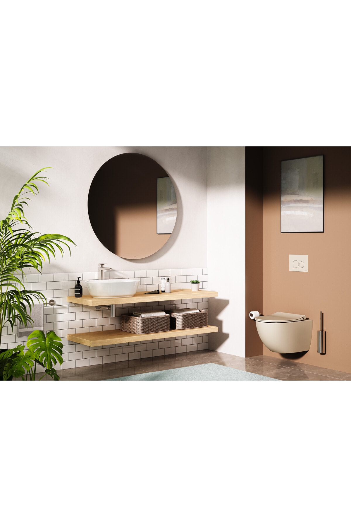 Origin A4512334 Lavabo Sifonu, T Tipi, Fırçalı Nikel