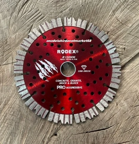 Rdx Pro 150MM Elmas Disk Kanal Açma Makina Bıçağı Beton Seramik Taş