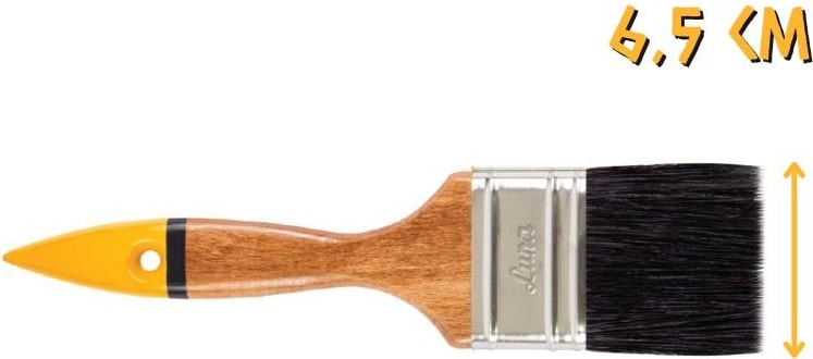 İZMİR FIRÇA Izmir Fırça Luna Ahşap Saplı Yağlı Boya Fırçası No: 2.5 - 6.5 cm