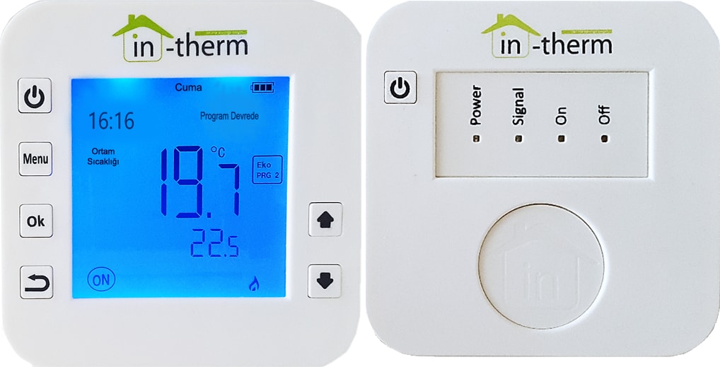 İn-Therm Mrl 300 Rf Tm Dijital Kablosuz Oda Termostatı İn-Therm