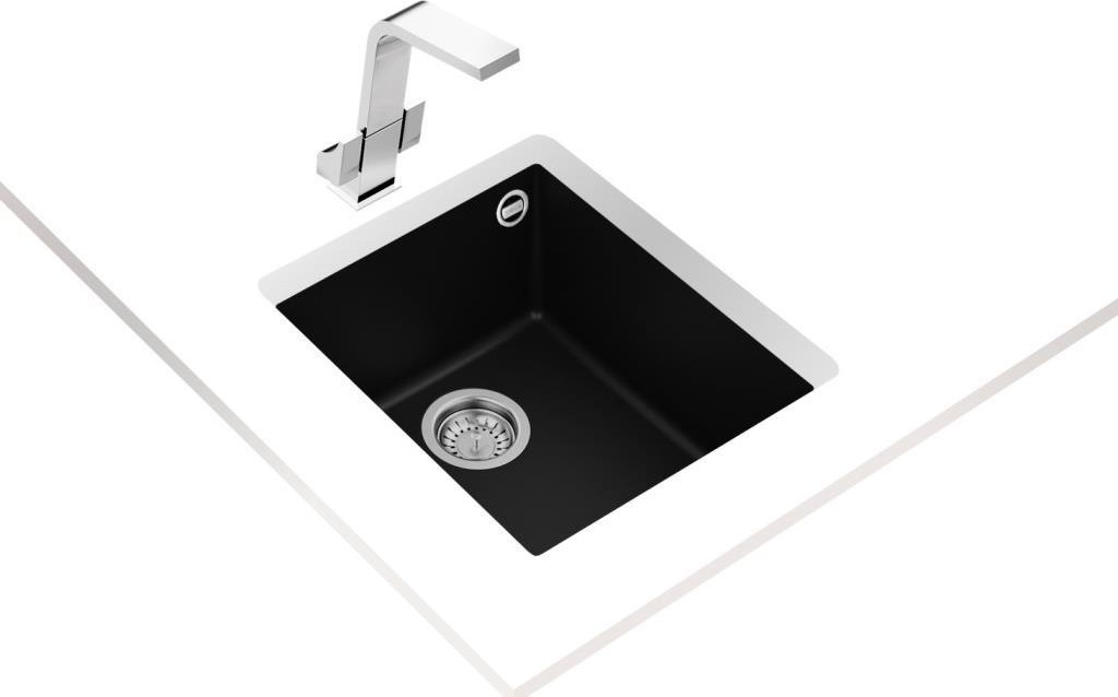 Square 34.40 Tg Siyah Tezgah Altı Granit Evye