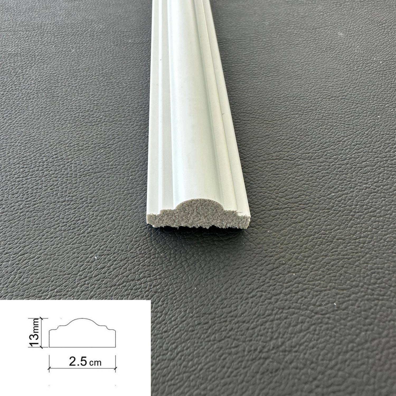 Dekoratif Boyanabilir 10 Adet 2,5 cm Polistren Duvar Çıtası
