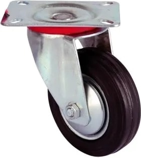 Buğz Servis Tekeri - Tablalı Siyah Döner - Çap 150 mm