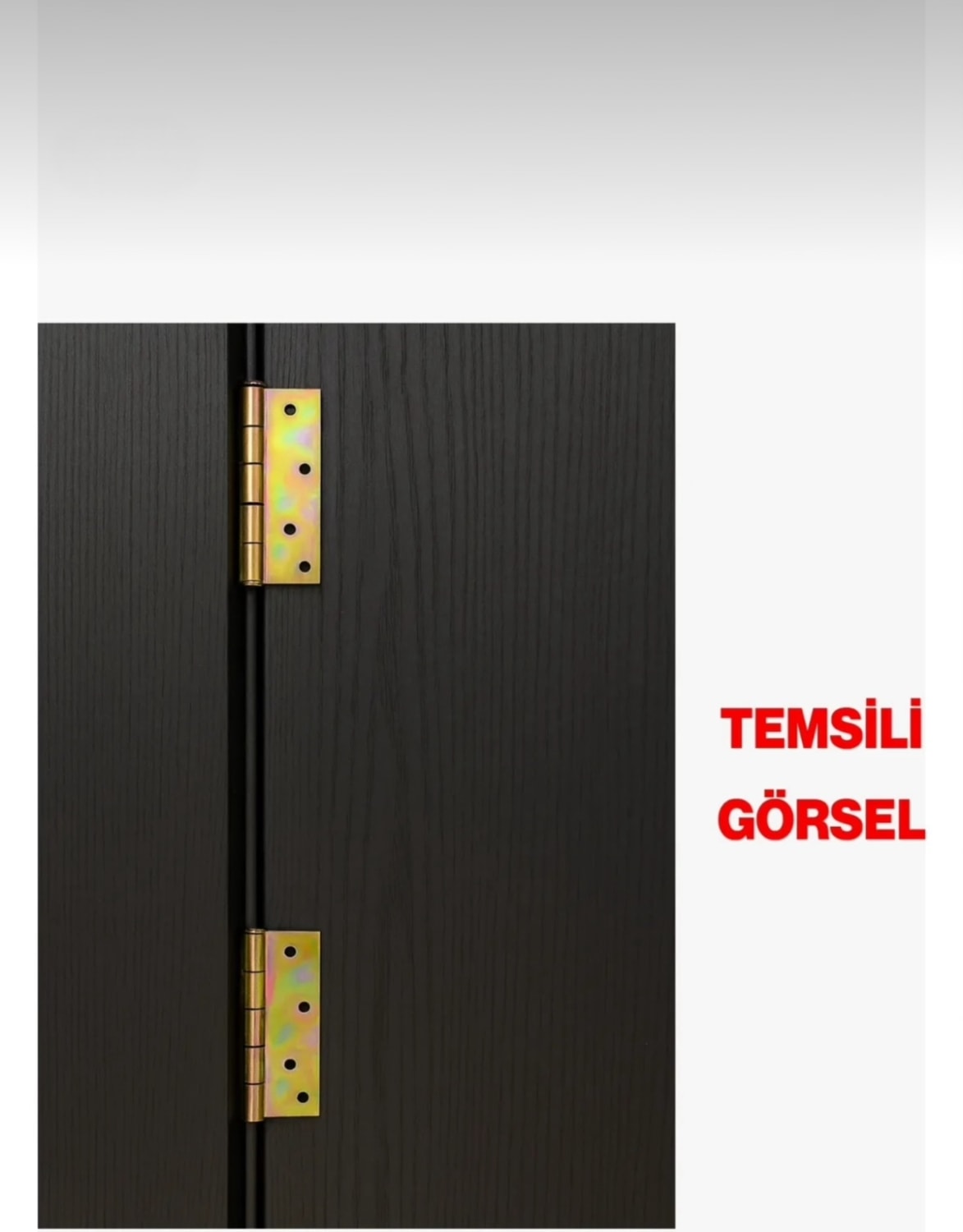 Metal Sarı Yaprak Menteşe Mobilya Pencere Kapı Dolap Menteşe No:5 (2 Adet)