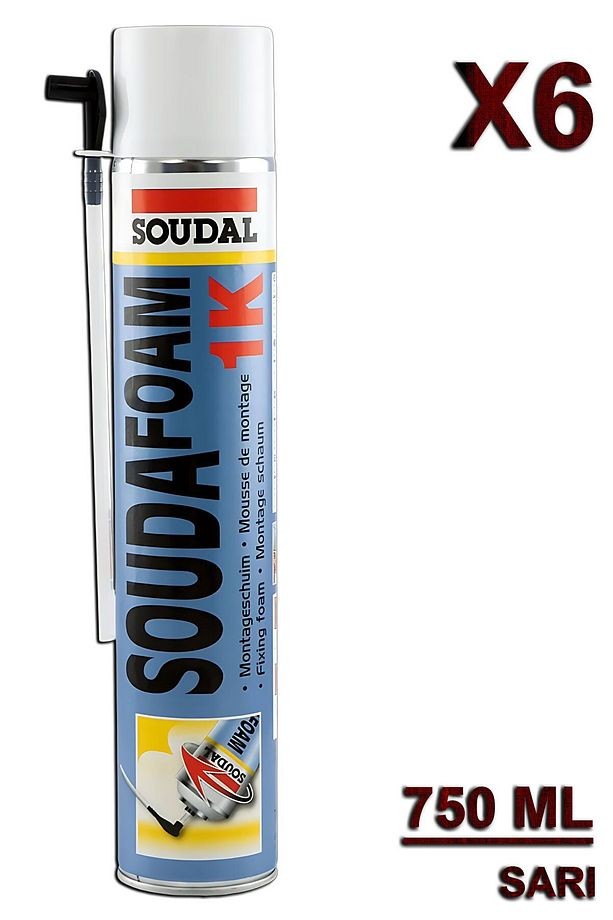 Soudafoam 1K Köpük Pipetli 750 ML (6 Adet)