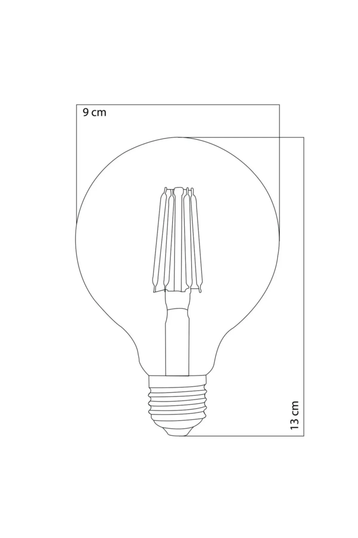 G95 2500k Gün Işığı Rustik Led Ampul E27