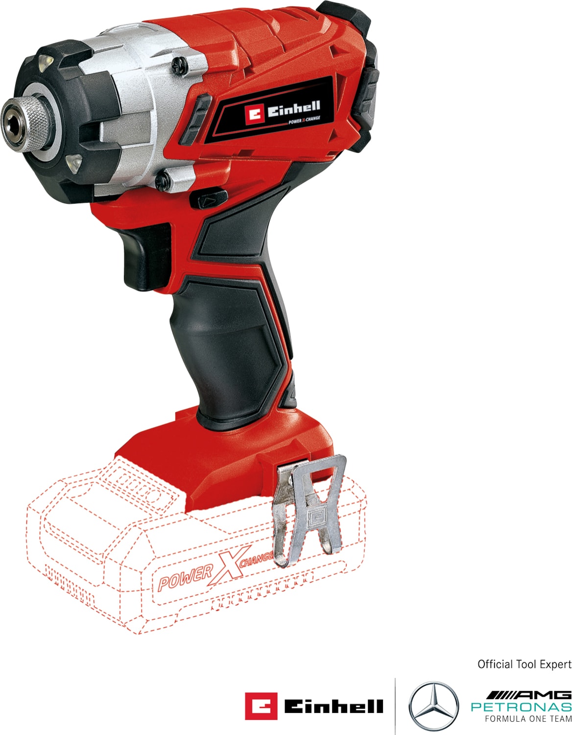 EİNHELL Akülü Darbeli Vidalama TE-CI 18/1 Li-Solo Power X-Change (Li-Ion, 18V, 0-2300 devir/dk, maksimum sert tork 140 Nm, devir kontrol elektroniği, akü ve şarj cihazı dahil değildir) - 4510034