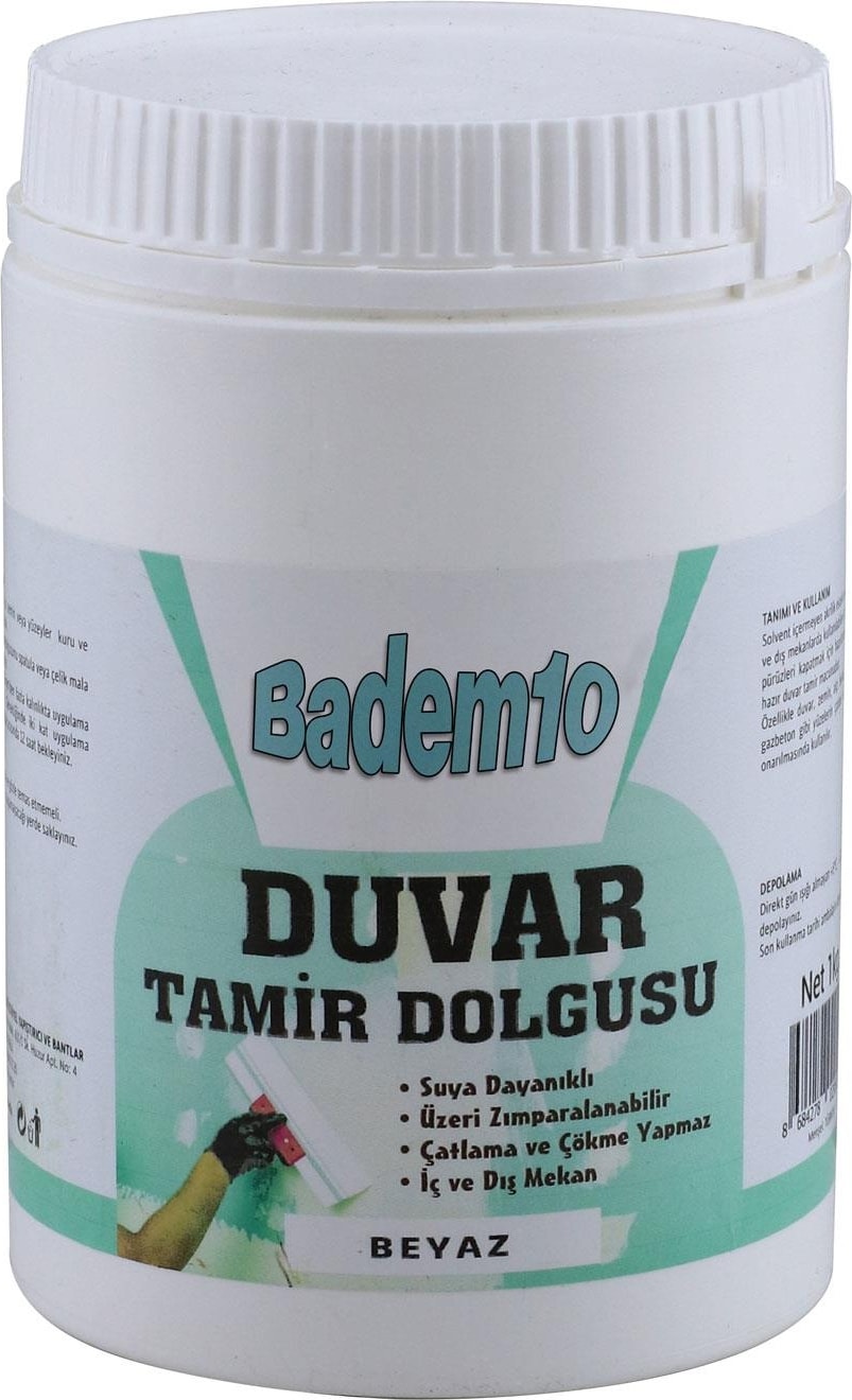 1 KG Duvar Tamir Dolgusu Macunu Zemin Alçı Sıva Derin Boşluk Doldurucu Sızıntı Önleyici Giderici