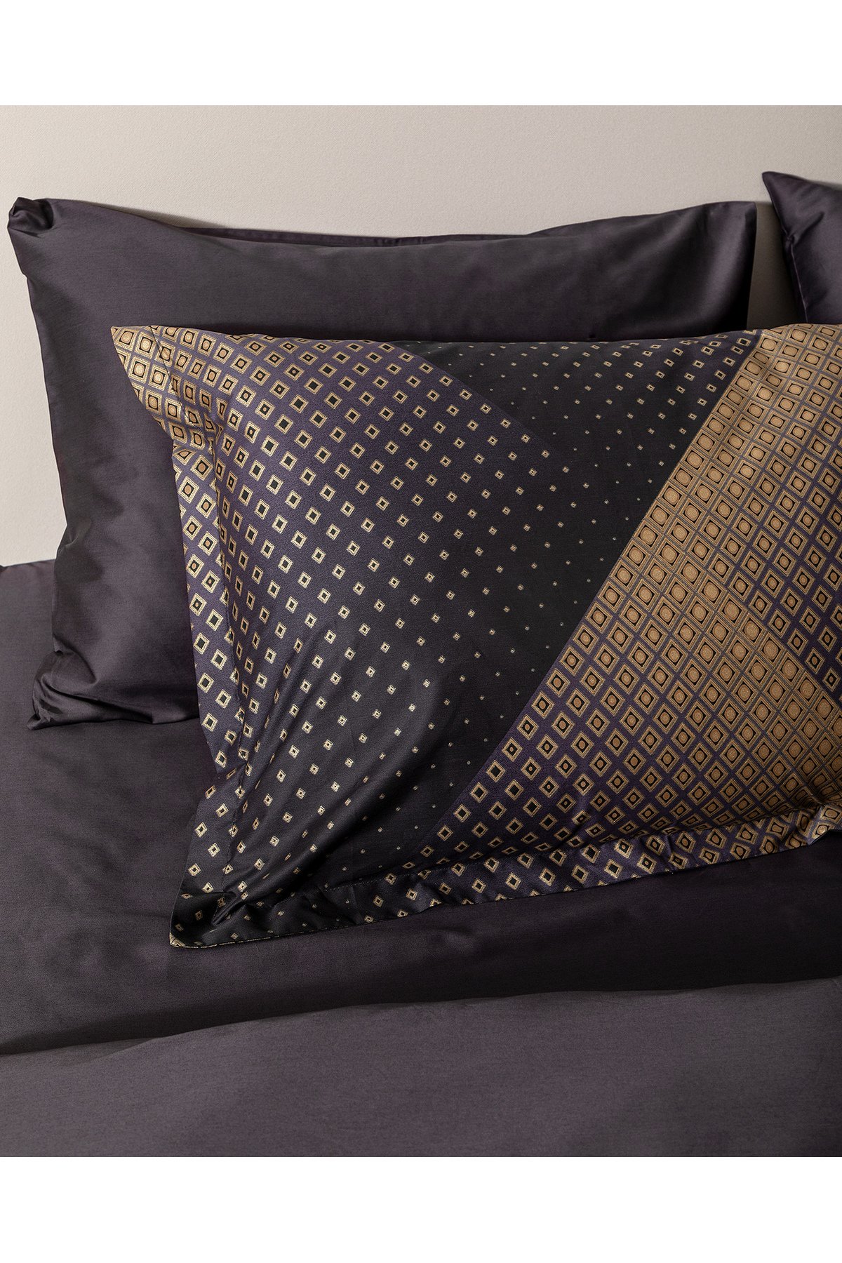 Aleon King Size Baskılı - 300TC Saten Nevresim Takımı