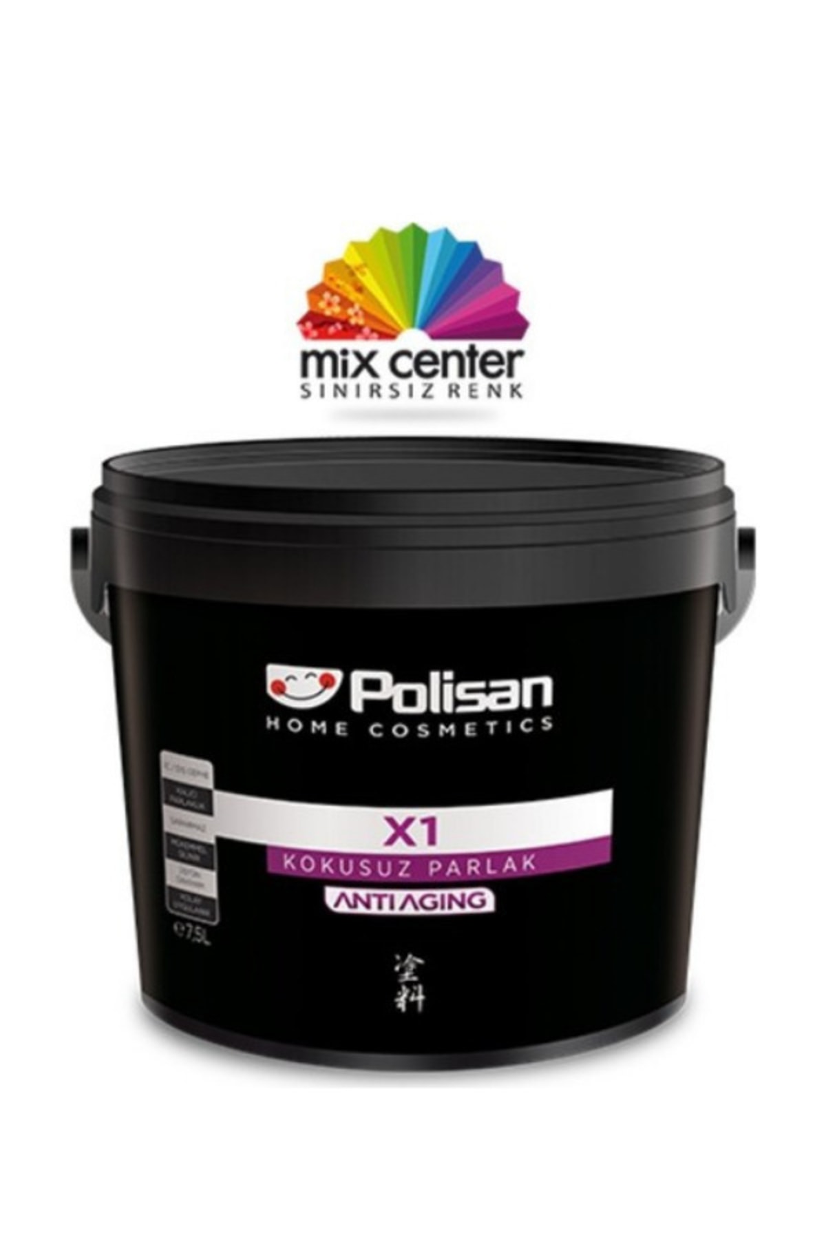 POLİSAN X1 Anti Aging Kokusuz Su Bazlı Parlak Beyaz Boya 0.75lt 1kg