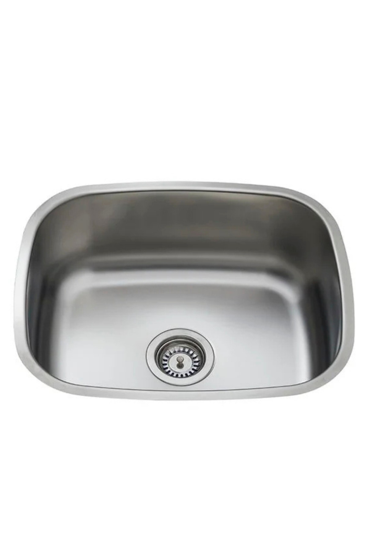 38x48 Kare Paslanmaz Çelik Mutfak Evyesi – Tek Hazneli, Modern Tasarım