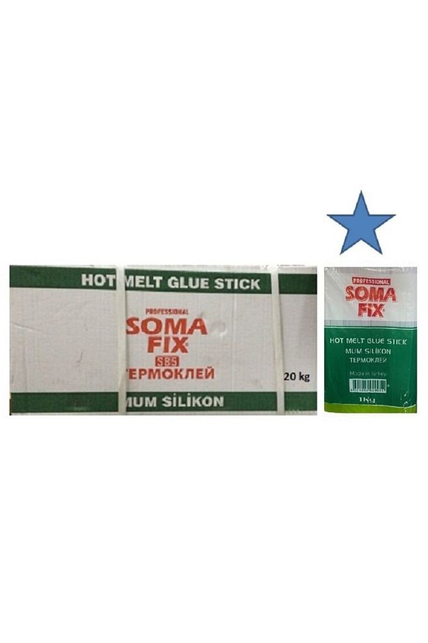 20 Kg 11.3 X 300 Mm Kalın Mum Silikon Şeffaf Çubuk Sıcak Silikon