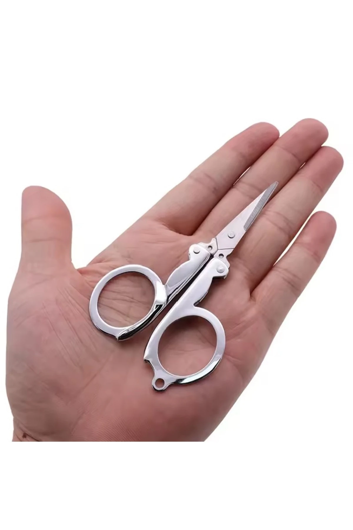 Katlanır Mini Makas -  Cep Seyahat Nakış Bakım Makası - 9 cm