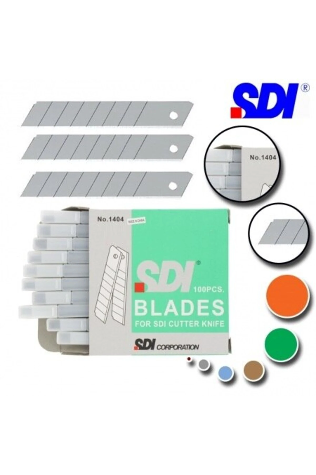 1404 geniş maket bıçağı yedeği 100'lü 1 paket