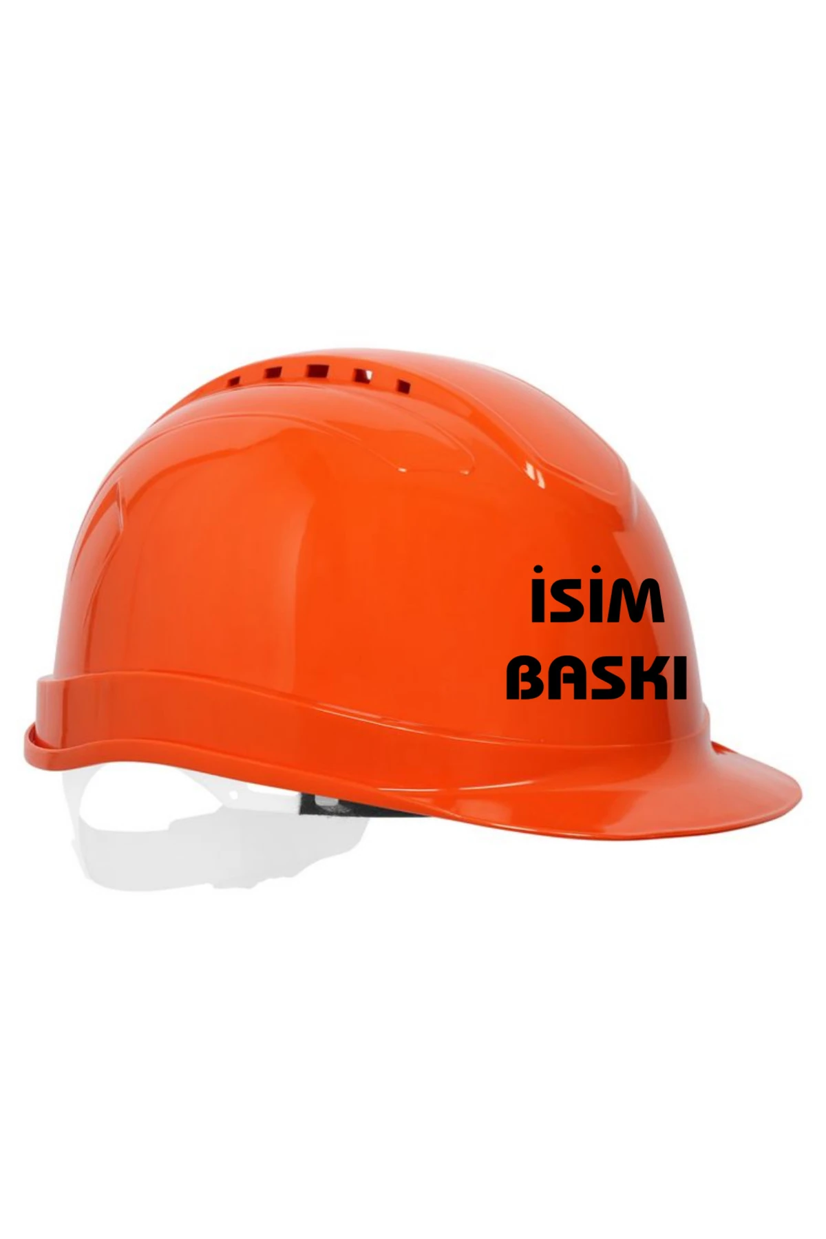 Essafe Baret İsme Özel Baskılı  Hava Delikli – Kulaklık Takılabilir Manuel Ayarlamalı Baret