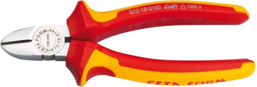 140MM G12-18-0140 1000V Izoleli Yan Keski (Vde Onaylı)