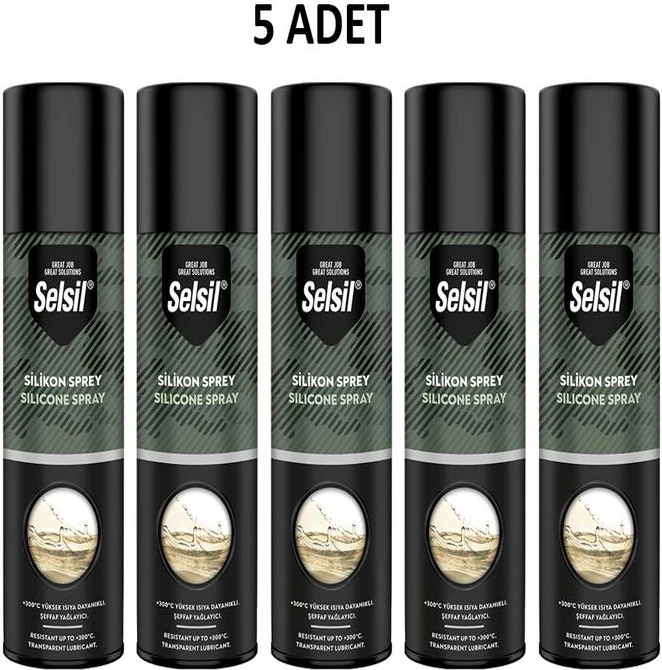 Silikon Sprey 200 ml 5 Adet