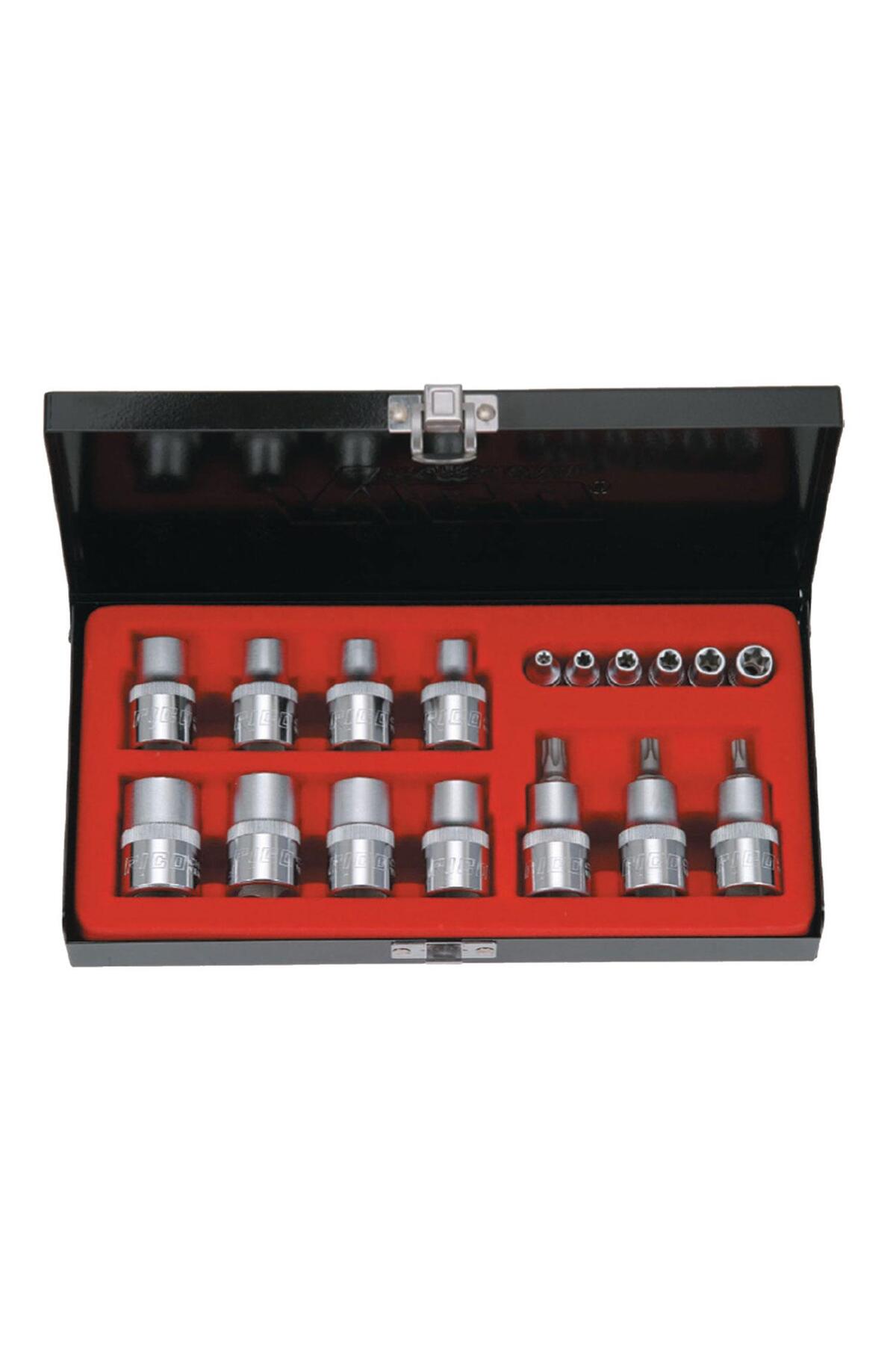 RİCO 007-rc9018 1/4 1/2 Torx Lokma Seti 18 Parça