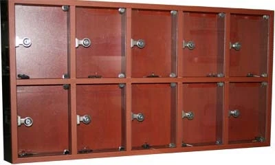 Apartman Ahşap Posta Kutusu 10'luk Pvc Camlı 541007CM 10KG