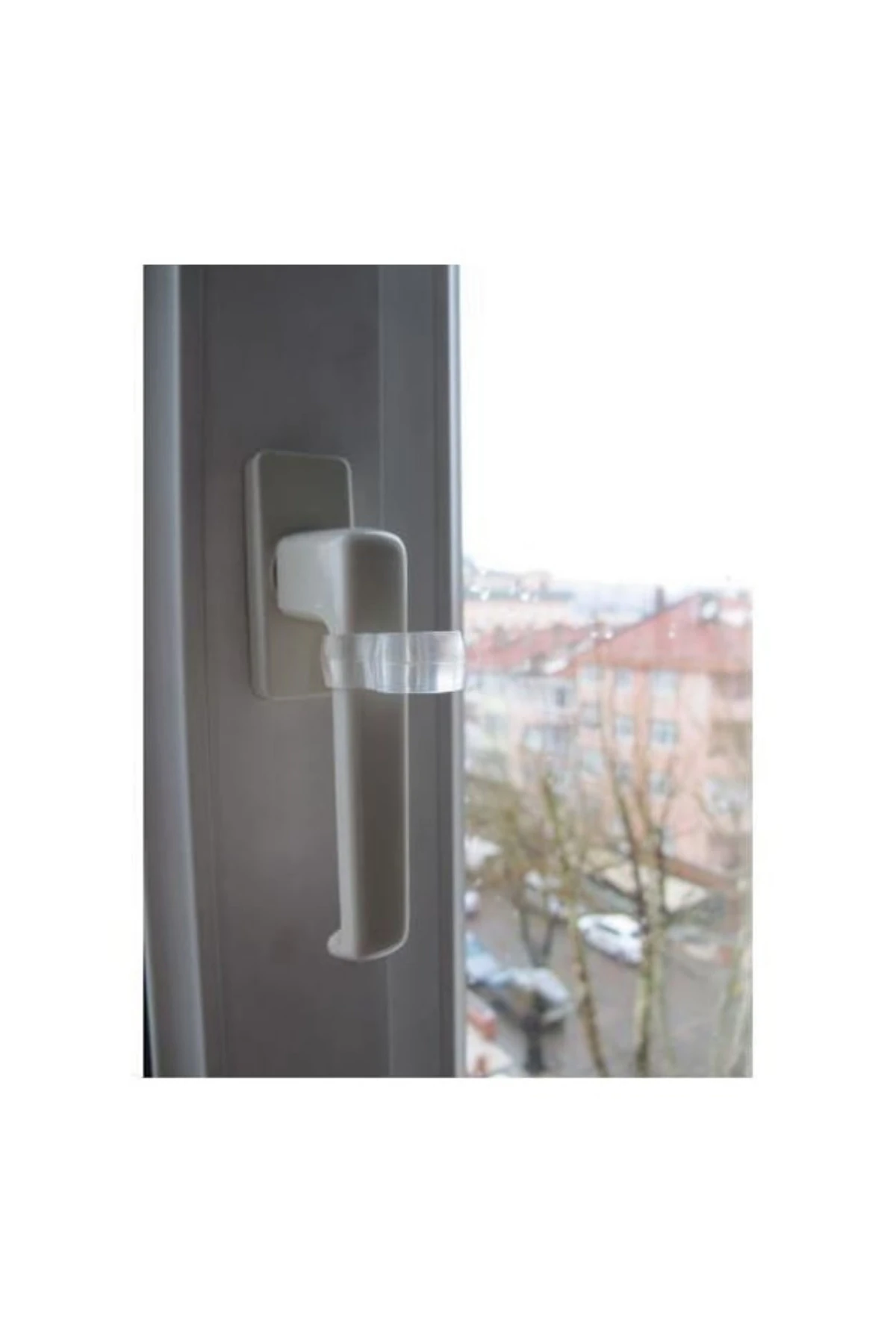 10 Adet Plastik Pvc Şeffaf Kapı Kolu Tutucu Tutacağı Durdurucu Pencere Tamponu Stoperi Elastik