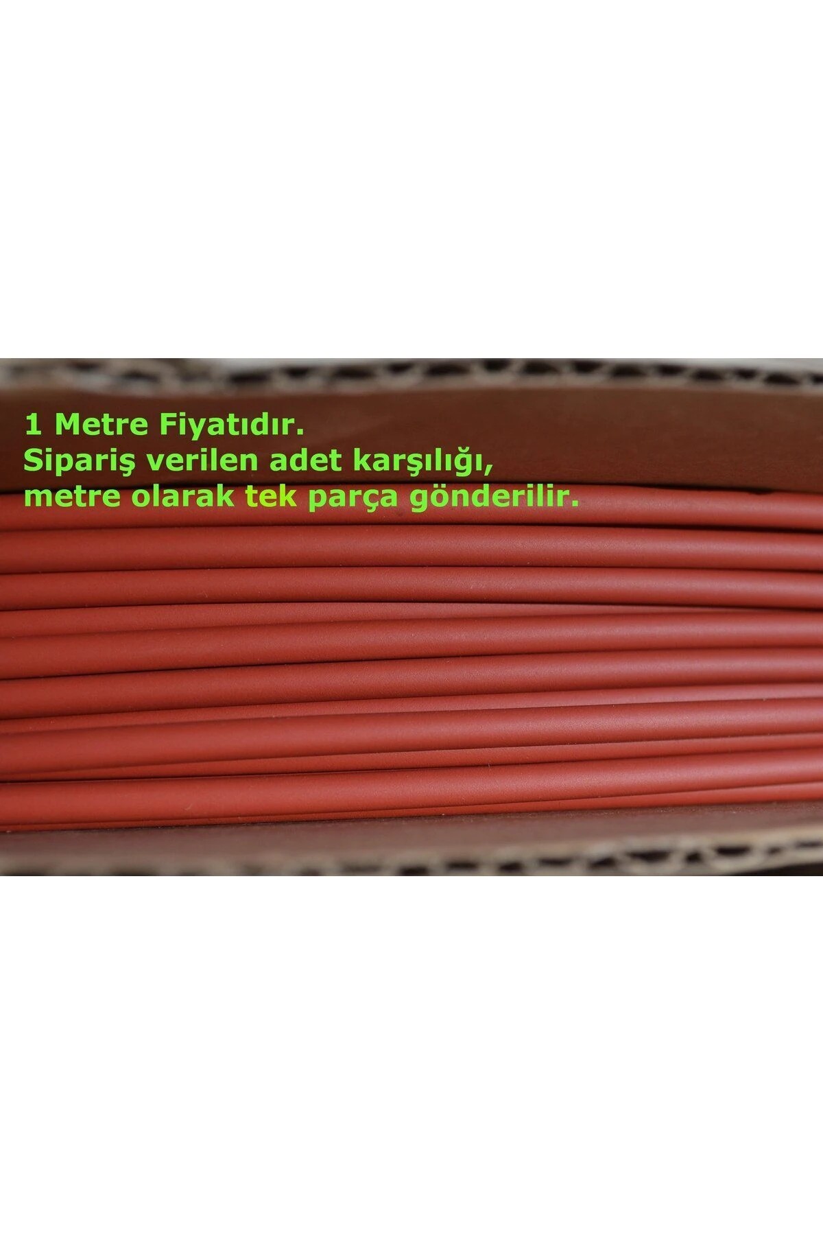 1 Metre 3,2mm Kırmızı Isı İle Daralan Makaron Kablo Izolasyon