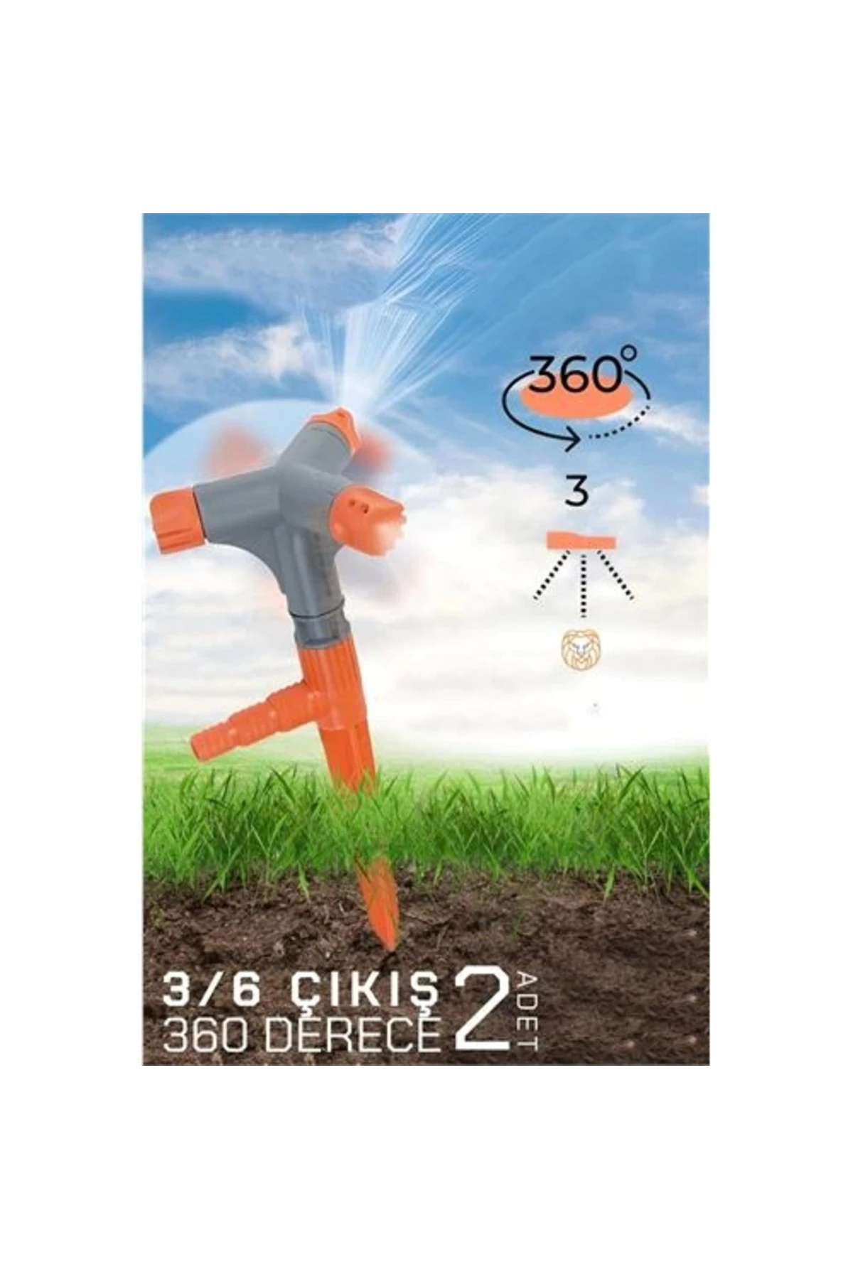 BX Bahçe Sulama 3 lü Sprink 2 ADET