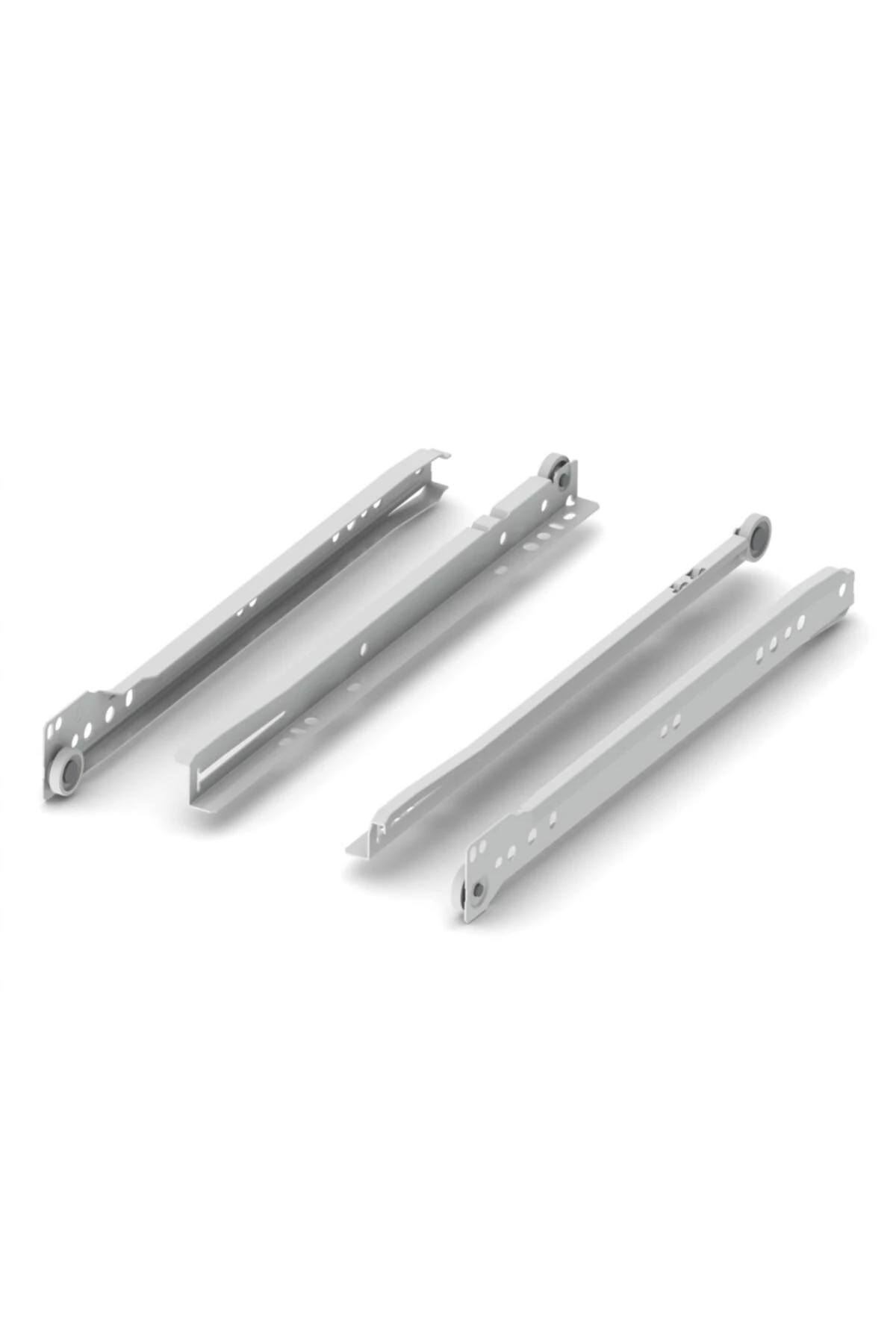 Klasik Çekmece Rayı Beyaz, 50 Cm - Çekmece Rayları - Tek Ebat