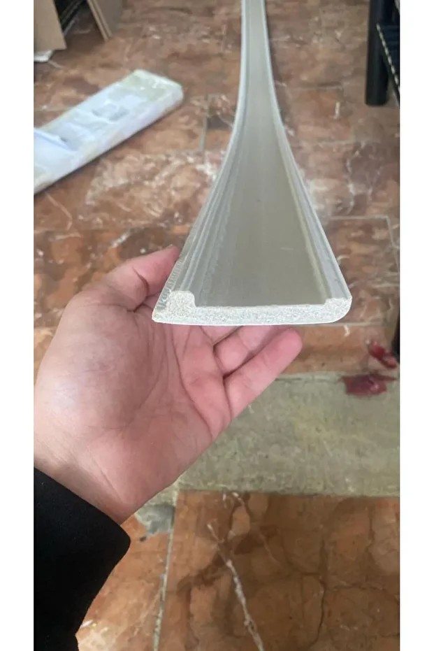 6 Adet 8cmx240cm Munut PVC Süpürgelik Suya Neme Dayanıklı PVC Parke Seramik Salon Mutfak Süpürgeliği