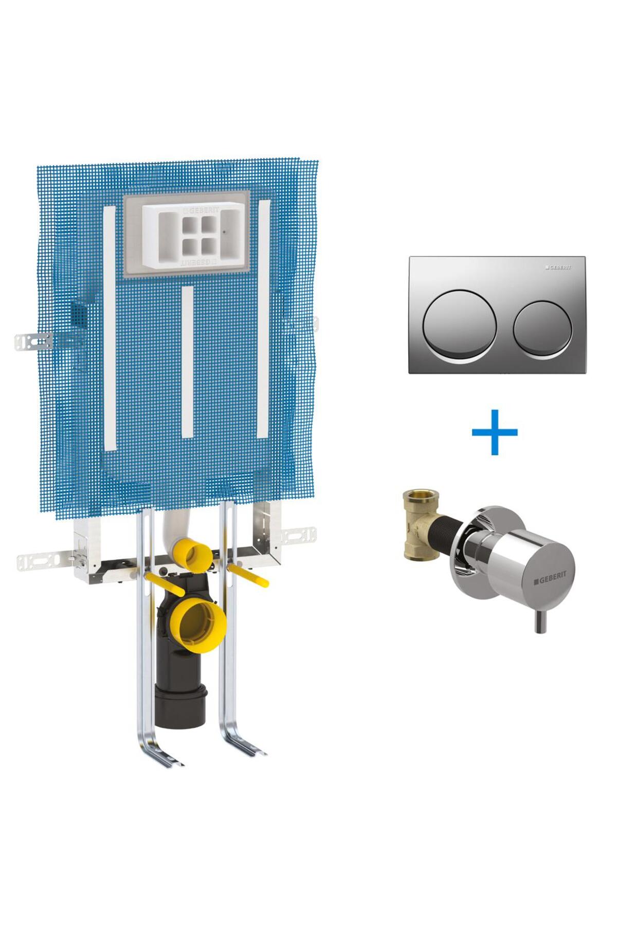 Alpha Kombifix Duvariçi Gömme Rezervuar Seti 8cm + Mat Kapak