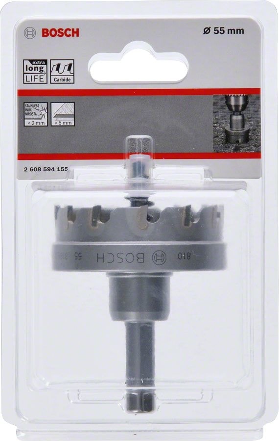 BOSCH - Endurance Serisi Ağır Metaller Için Tct Delik Açma Testeresi (Panç) 55 mm