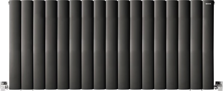 600 x 1355 mm Lilac Yatay Antrasit Alüminyum Radyatör Standart Bağlantı