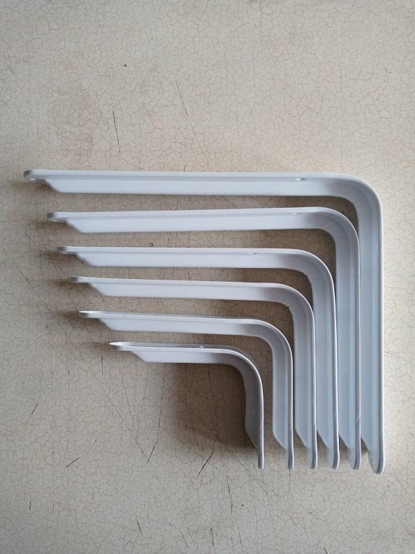 110X140 mm Beyaz Raf Altı - Destek 4 Adet + Dübel Vida