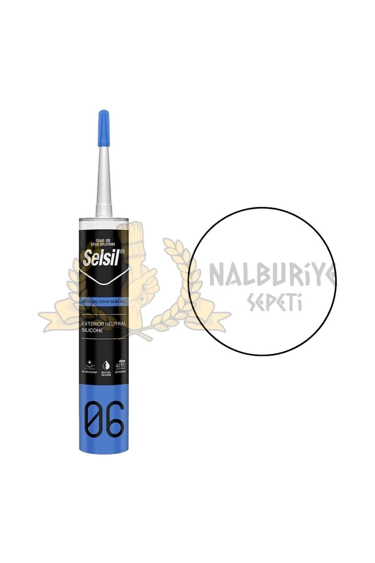 Dış Cephe Nötr Silikon Beyaz 300 Ml.