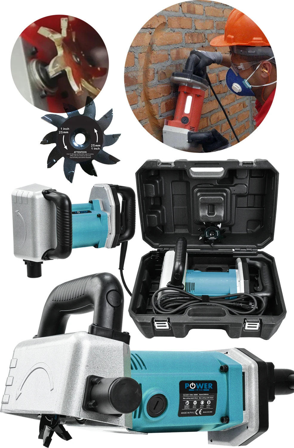 Alman Kanal Açma Makinası Turbo Motor Ağır Hizmet Kullanımına Uygun