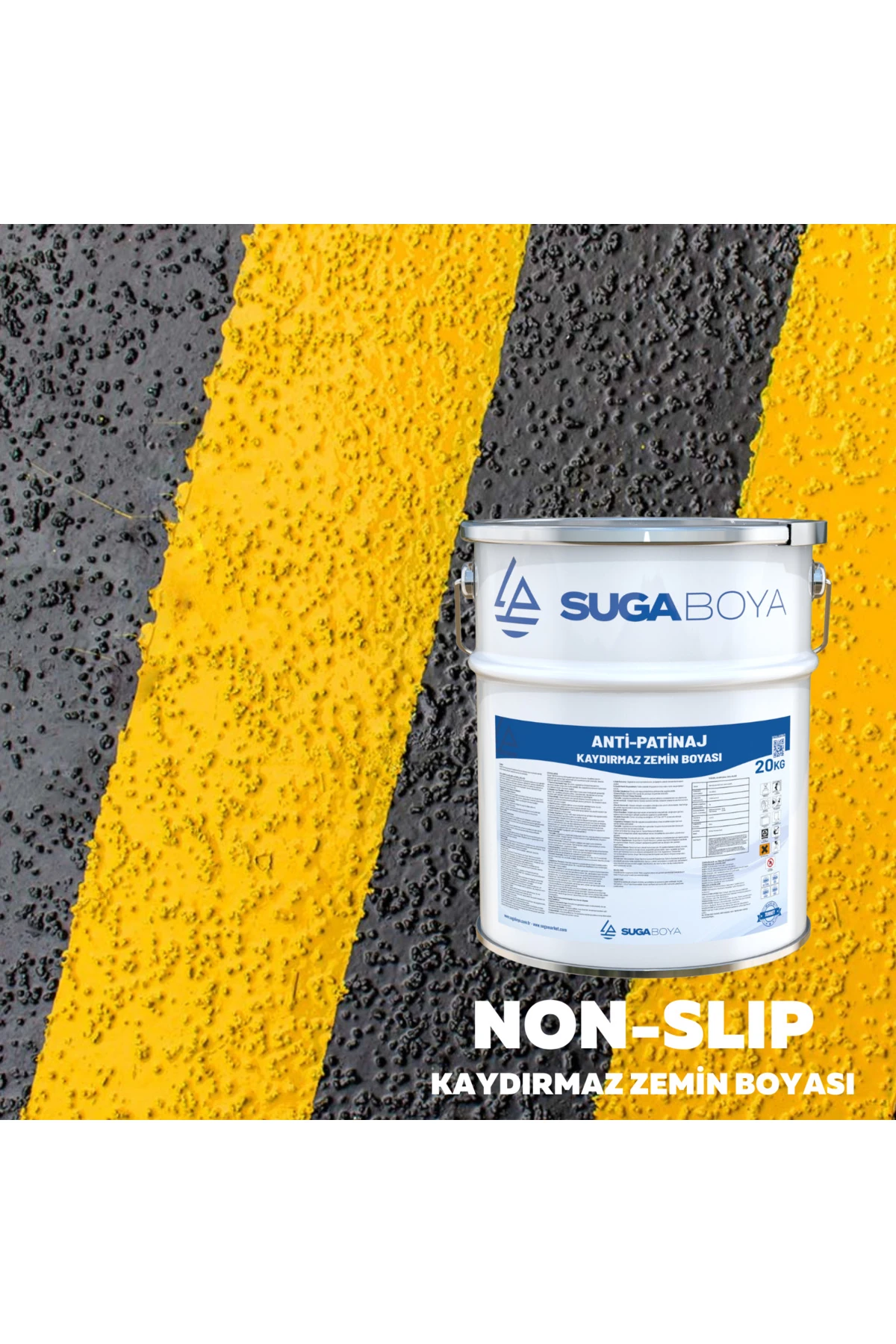 Anti-patinaj Kaydırmaz Zemin Boyası 20 Kg