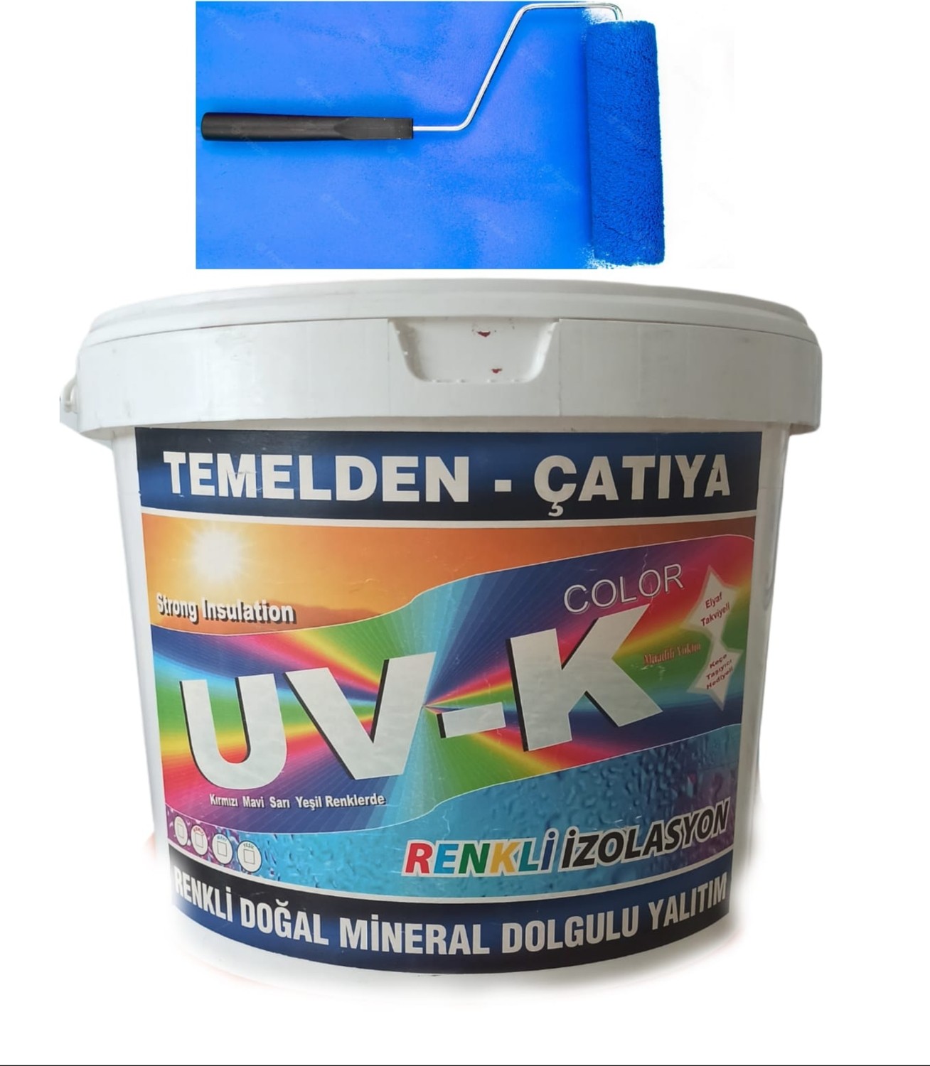 Uv-K Color / Premium Silikonlu Su Izolasyon Boyası 15 kg Mavi