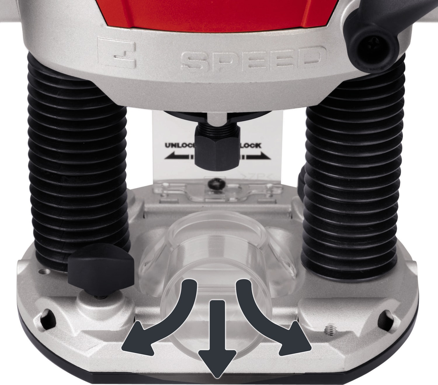EİNHELL Dik Freze TE-RO 1255 E (1200 W, Ø 6 ve 8 mm mandren, 55 mm strok yüksekliği, elektronik devir kontrolü, mil kilidi) - 4350490